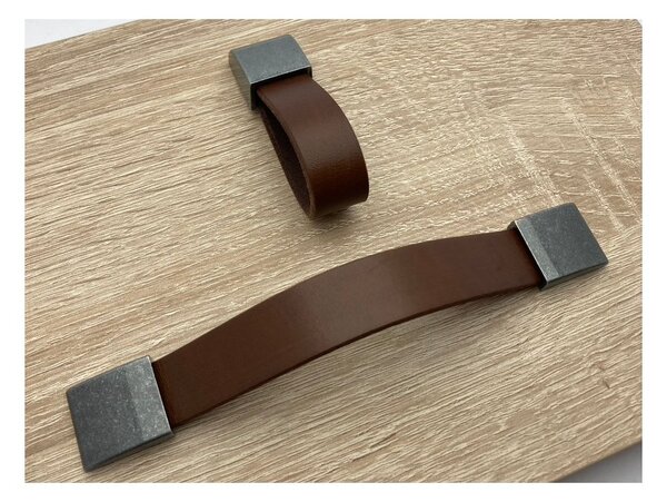 Gamet NIKOL hnedá/ oceľ patina 85x23 mm