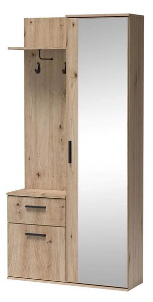 NovýNábytok.sk Predsieň Luxor (dub artisan). Akcia -22%. Vlastná spoľahlivá doprava až k Vám domov. 1055378