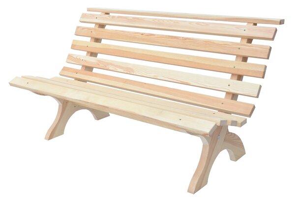 ROJAPLAST Retro drevená lavica 150 cm - prírodná ROJAPLAST 246150