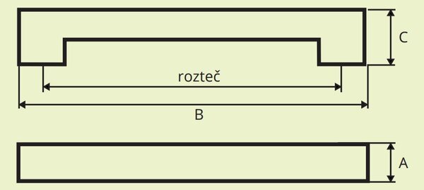 Gamet IDA chróm lesklý 96 mm