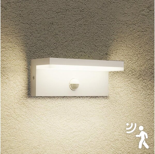 Brilagi -LED Vonkajšie nástenné svietidlo so senzorom TESSI LED/10W/230V biela IP54