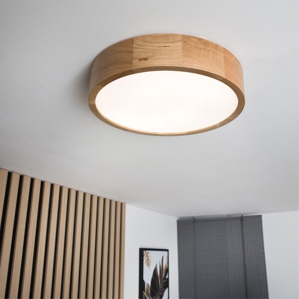 Brilagi - LED stropné svietidlo CARVALHO LED/36W/230V dub, priemer 37,5 cm