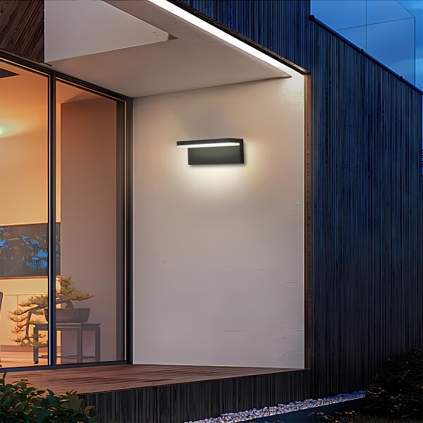 Brilagi - LED vonkajšie nástenné svietidlo TESSI LED/10W/230V čierne IP54