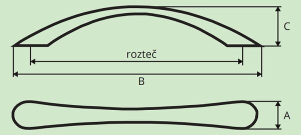 Hettich BALMO nerez 128 mm