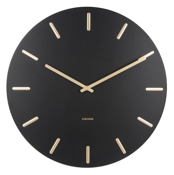 Nástenné hodiny Charm Black Gold 45 cm