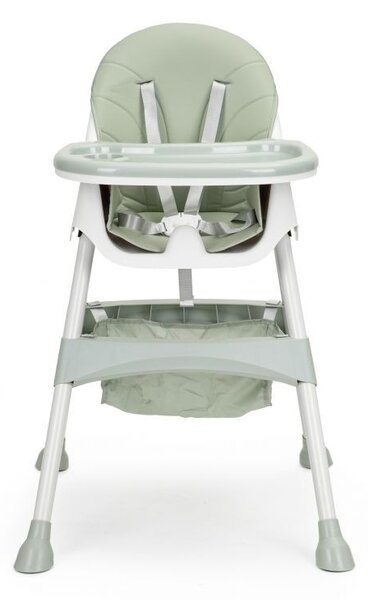 Jedálenska stolička pre deti v azúrovej farbe Zelená