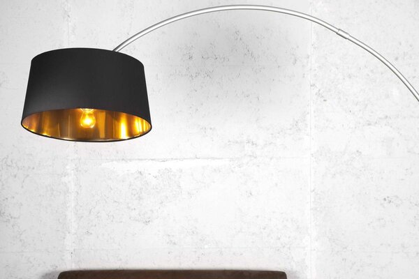 Stojanová lampa SHAPE čierno zlatá