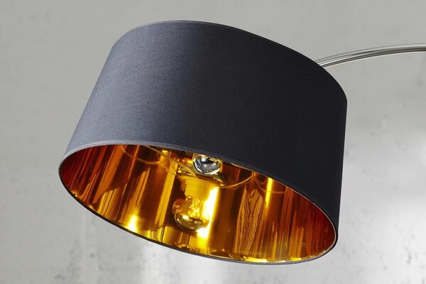 Stojanová lampa SHAPE čierno zlatá