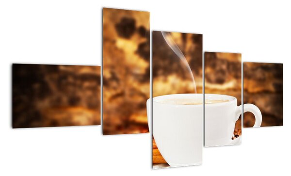 Šálka ??kávy, obrazy (Obraz 150x85cm)