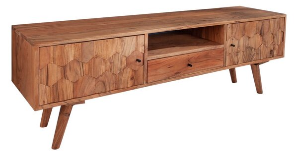 Dizajnový TV stolík Justice II - 140 cm, akácia
