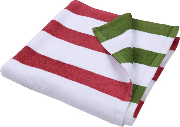 PLÁŽOVÁ OSUŠKA, 90/180 cm, zelená, pink Esposa - Kúpeľňový textil