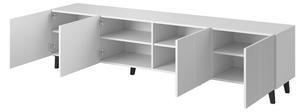 TV stolík 200 cm CRATO - biely