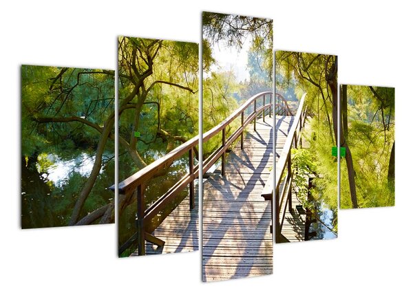Moderné obraz - most cez vodu (Obraz 150x105cm)