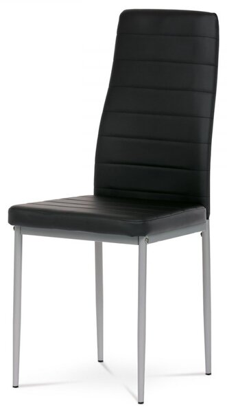 Jedálenská stolička VENTA — ekokoža, viac farieb Čierna