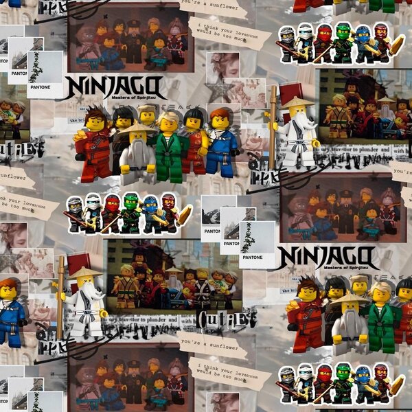 Metráž Teplákovina digital - Ninjago