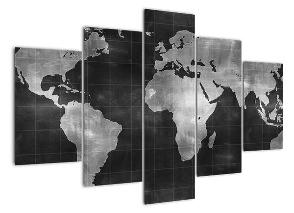 Obraz mapa sveta (Obraz 150x105cm)