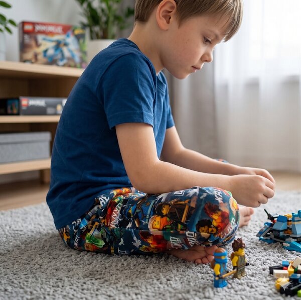 Metráž Teplákovina digital - Ninjago 3