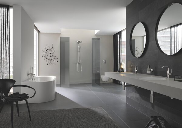 GROHE Euphoria System 310 - Sprchový systém s termostatom na stenu, supersteel 26075DC0