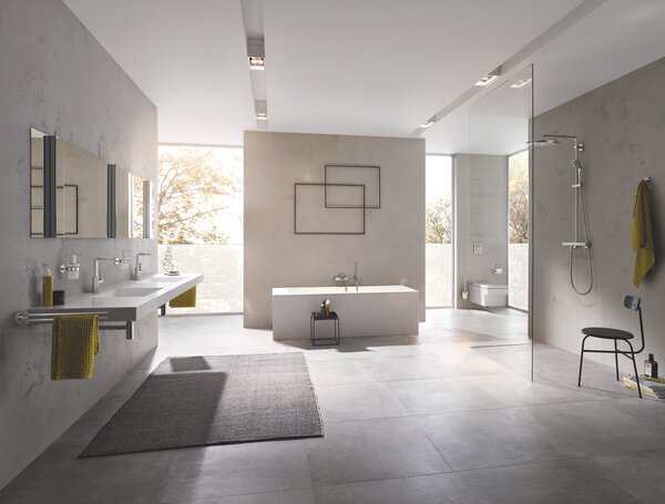 GROHE Euphoria System 310 - Sprchový systém s termostatom na stenu, supersteel 26075DC0