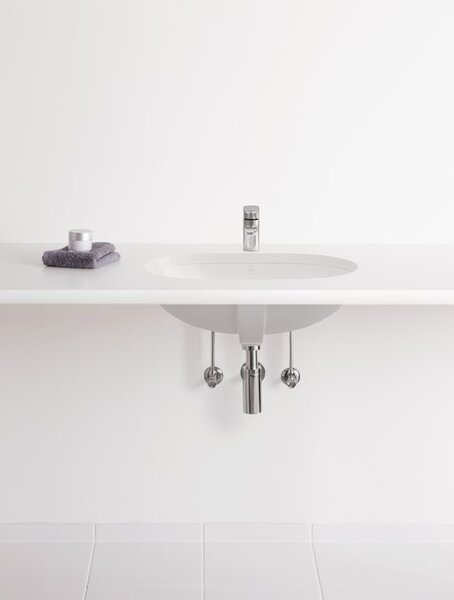 Villeroy & Boch O.novo - Umývadlo na zabudovanie zospodu 600x350x208 mm, s prepadom, alpská biela 41626001