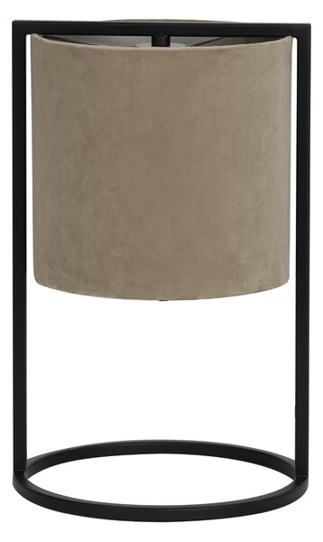 Stolná lampa SANTOS, Velour Light Brown, Výška 35 cm