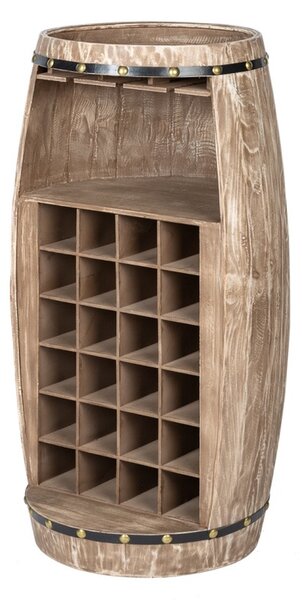 Regál na víno Winebar 97 cm prírodný