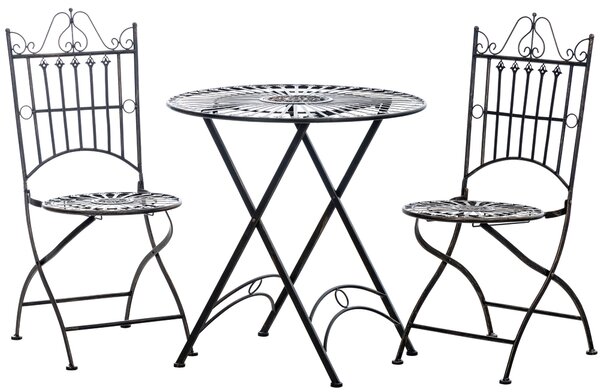 Súprava kovových stoličiek a stola Tegal (SET 2+1) Farba Bronzová