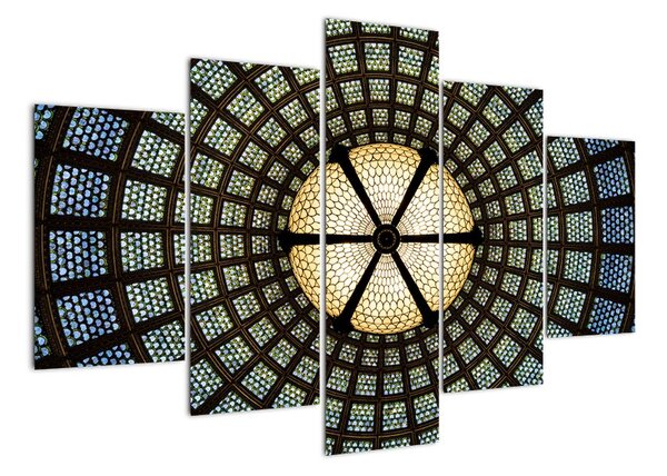 Moderný obraz - detail vitráže (Obraz 150x105cm)