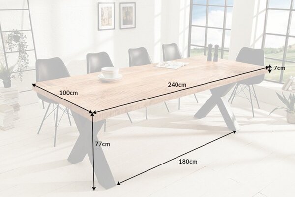 Jedálenský stôl Thunder X II 240 cm mango