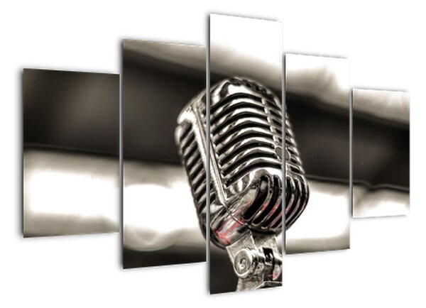 Obraz mikrofónu (Obraz 150x105cm)