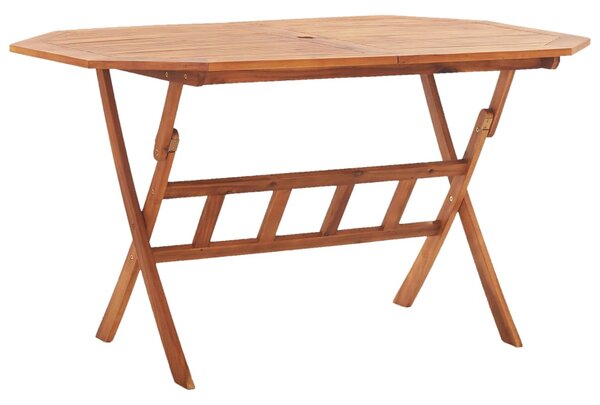 Skladací záhradný stôl 135x85x75 cm, akáciový masív