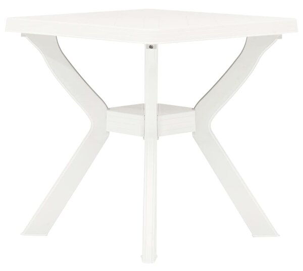Bistro stolík, biely 70x70x72 cm, plast