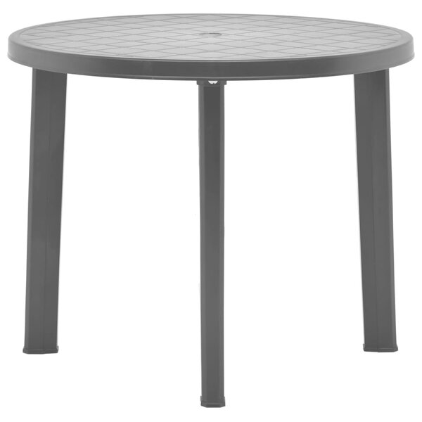 Záhradný stôl, antracitový 89 cm, plast