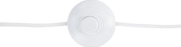 Stojaca lampa biela kovová 143 cm s tienidlom statívový stojan industriálny dizajn