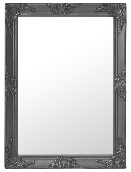 Nástenné zrkadlo v barokovom štýle 60x80 cm čierne