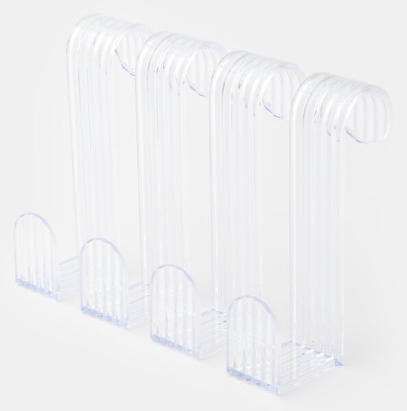 Sinsay - Súprava transparentných vešiakov na dvere 4 pack - clear