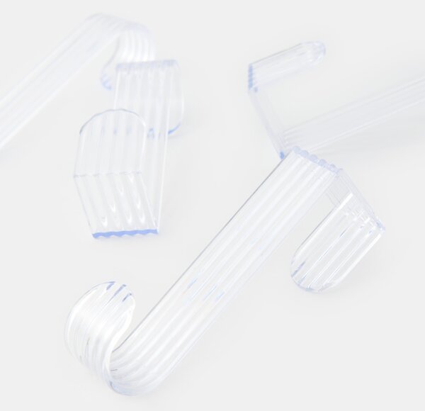 Sinsay - Súprava transparentných vešiakov na dvere 4 pack - clear