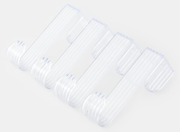 Sinsay - Súprava transparentných vešiakov na dvere 4 pack - clear