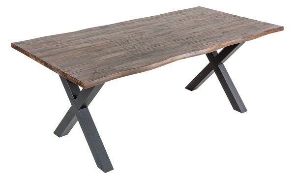 Dizajnový jedálenský stôl Evolution 160 cm hnedý / akácia
