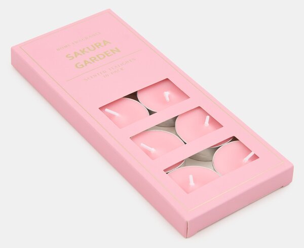 Sinsay - Čajové sviečky 10 pack Sakura Garden - pastelová ružová