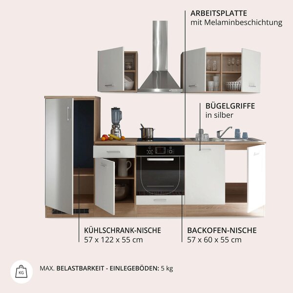 KUCHYNSKÝ BLOK BEZ SPOTREBIČO 270 cm MID.YOU - Online Only kuchyne, Online Only