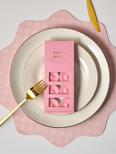 Sinsay - Čajové sviečky 10 pack Sakura Garden - pastelová ružová