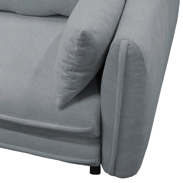 ROHOVÁ SEDAČKA, textil, sivá MID.YOU - Sedačky, Online Only