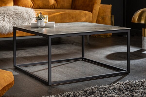 Keramický konferenčný stolík Sloane 75 cm taupe mramor