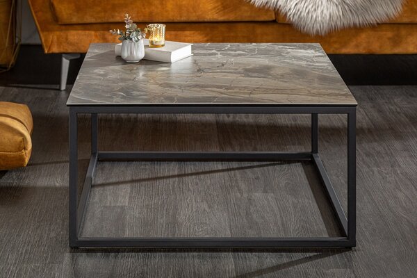 Keramický konferenčný stolík Sloane 75 cm taupe mramor
