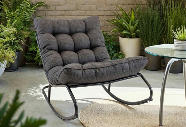 ZÁHRADNÉ HOJDACIE KRESLO kov, textil Ambia Garden - Online Only záhrada, Online Only