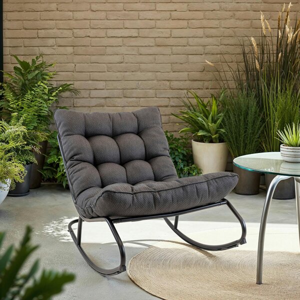 ZÁHRADNÉ HOJDACIE KRESLO kov, textil Ambia Garden - Online Only záhrada, Online Only