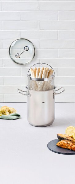 HRNIEC NA ŠPARGĽU, hliník, ušľachtilá oceľ, 16/12 cm Homeware Profession. - Hrnce na varenie