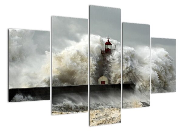 Maják na mori - obraz (Obraz 150x105cm)
