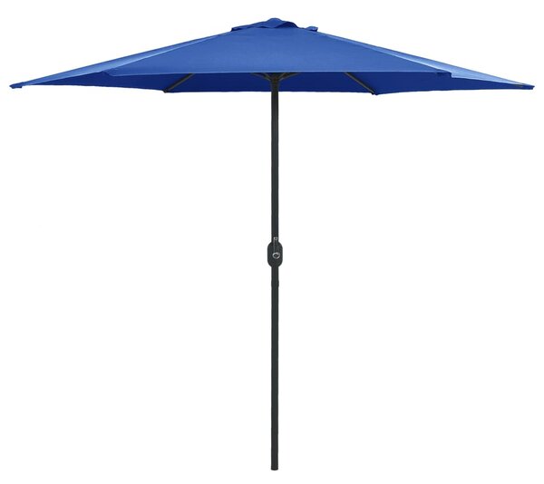 Vonkajší slnečník s hliníkovou tyčou azúrovo-modrý 270x246 cm